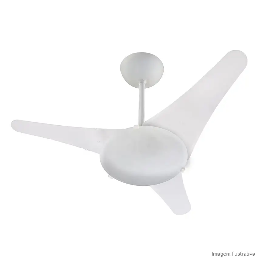 Ventilador de teto 220V com 3 pás Estrela branco Ventisol