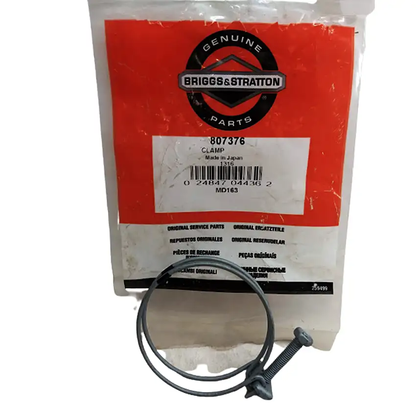 Abraçadeira Tubo Filtro Ar Para Motor Vanguard 23 35 HP Briggs & Stratton 807376
