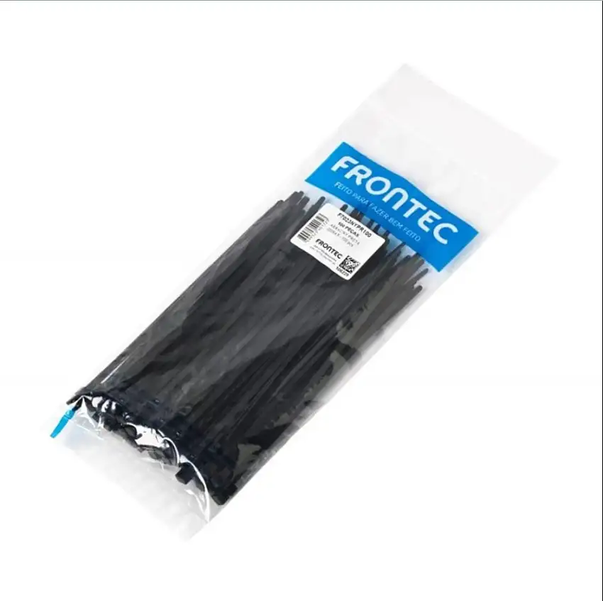 Abraçadeira Nylon 765X8,8Mm Preto Pacote Com 10 - Frontec