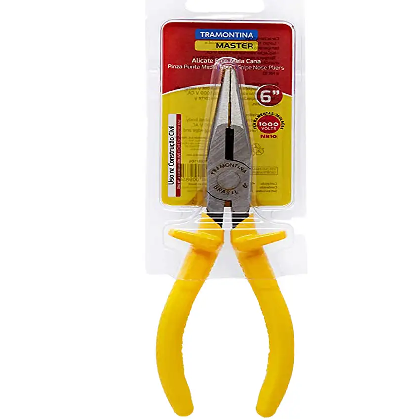 Alicate De Bico Meia Cana 6" Isolado 1000V Tramontina 41008106