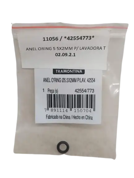 Anel O Ring 5 5X2MM Lavadora Alta Pressão 2100PSI 2000W Tramontina 42554773