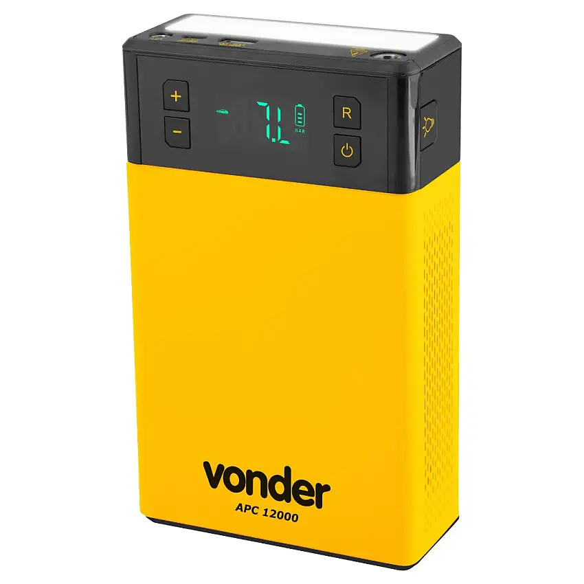Auxiliar de Partida Portátil com Compressor de Ar APC 12000 Vonder
