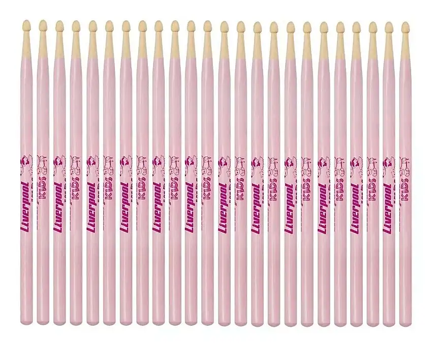 Baquetas Infantil Rosa Marfim 12 Pares LL KIDR Liverpool