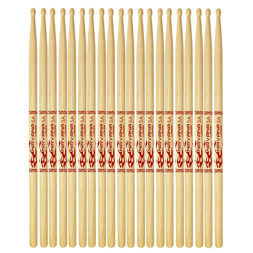 Baquetas Nirvana P. Madeira 10 Pares NI 5AM Liverpool