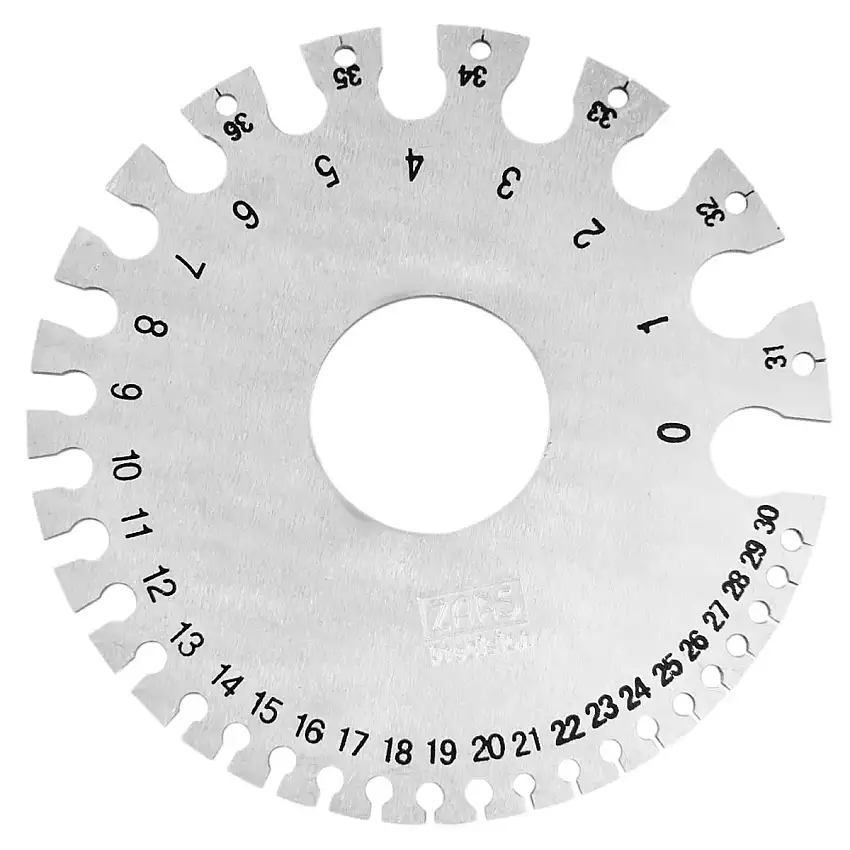 Cálibre de Fieira 0 a 36 mm 1130010 Zaas