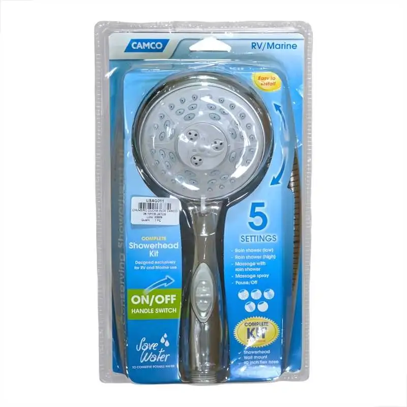 CHUVEIRO DUCHA INOX CANCO 05 TIPOS JATOS USA - USAG011