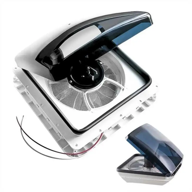 CLARABOIA MOTORHOME TRAILER C/ VENTILADOR LED 280X280 - AGRV026