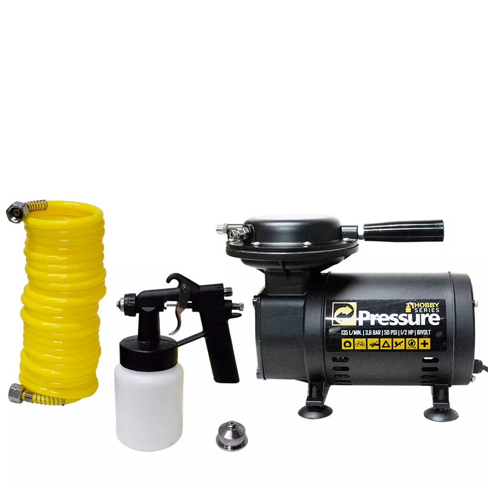 Compressor Ar Hobby 50psi 8975701315 Bivolt Pressure