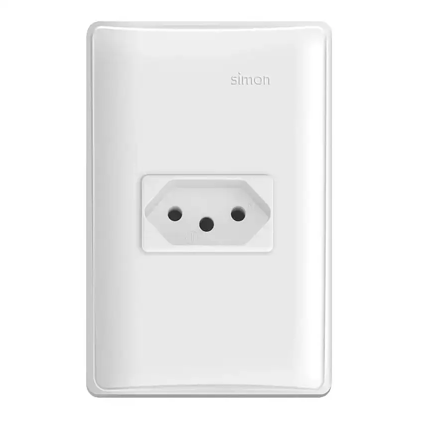 Conjunto 4X2 2P+T 10A Branco Simon 19 - Simon