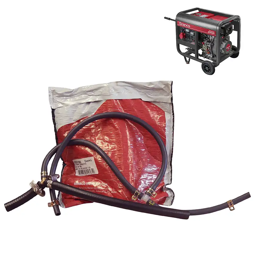 Conjunto Mangueira Combustível Gerador Diesel MG BD-8000 Branco 19311390