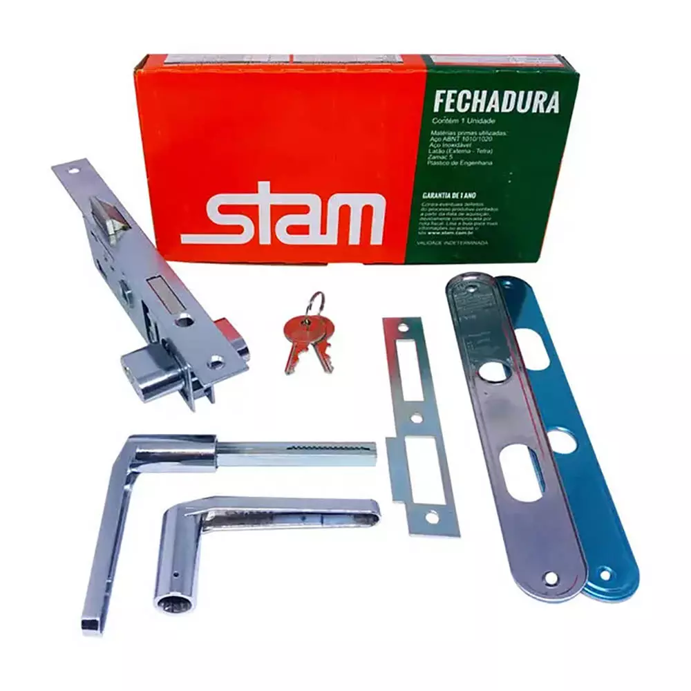 Fechadura 501-502/33 Inox Esp. Stam
