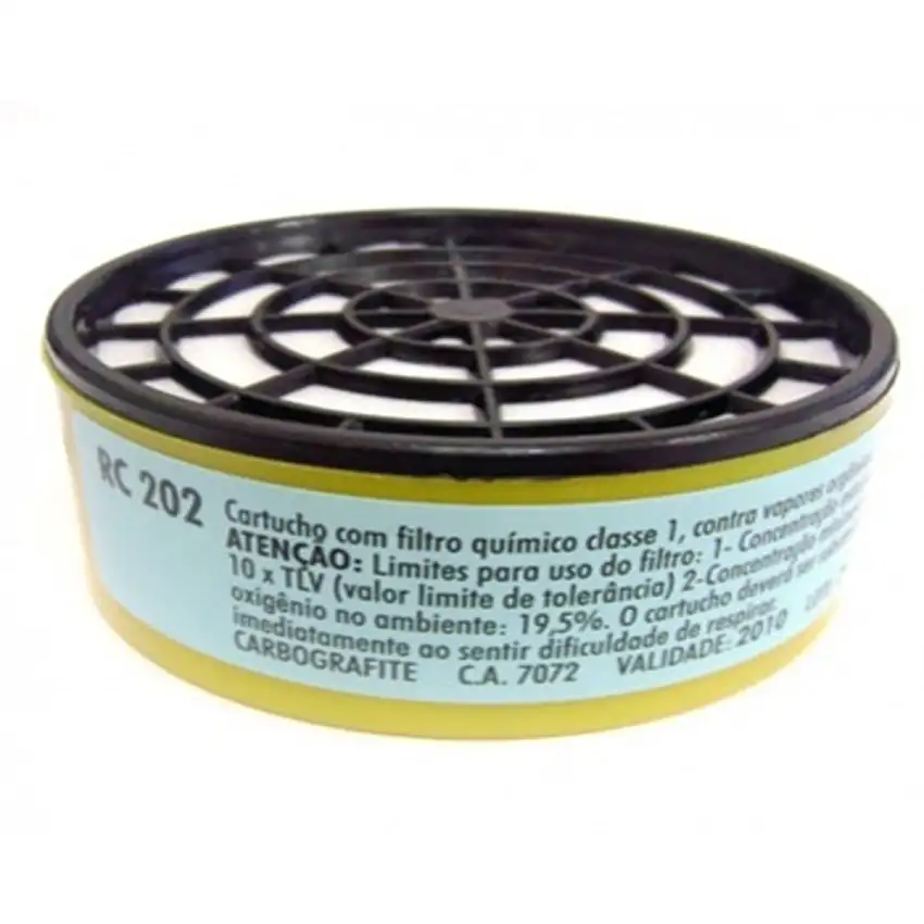 Filtro RC202 Proteção Inalação Vapores Orgánicos Carbografite 12120312