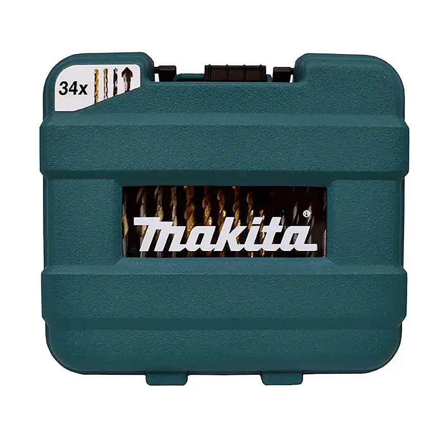 Jogo De Bits e Brocas Escareadoras Com 34 peças B-68498 Makita