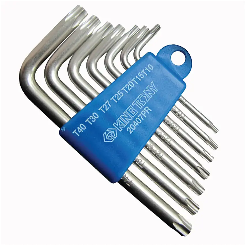 Jogo de Chaves L hexalobular com guia 07 peças 20407PR King Tony