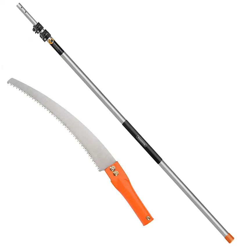 Kit Cabo Metálico Tramontina 5 Metros Com Serrote Para Galhos Altos 13"