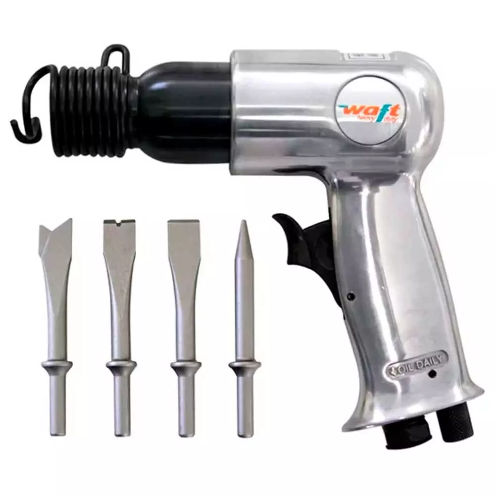 Martelete Profissional 3/8 Pneumático 4 Cinzéis 6193 Waft