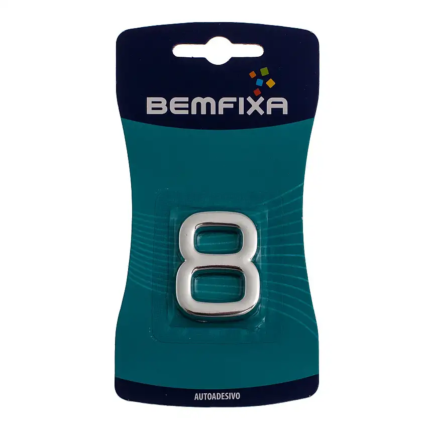 Número 8 Abs Cromado 3,9Mm - Bemfixa