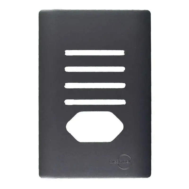 Placa 4 Interruptores + Tomada + Suporte Novara