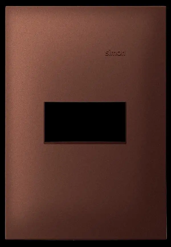 Placa 4X2 1P Aço Corten Simon 35 - Simon