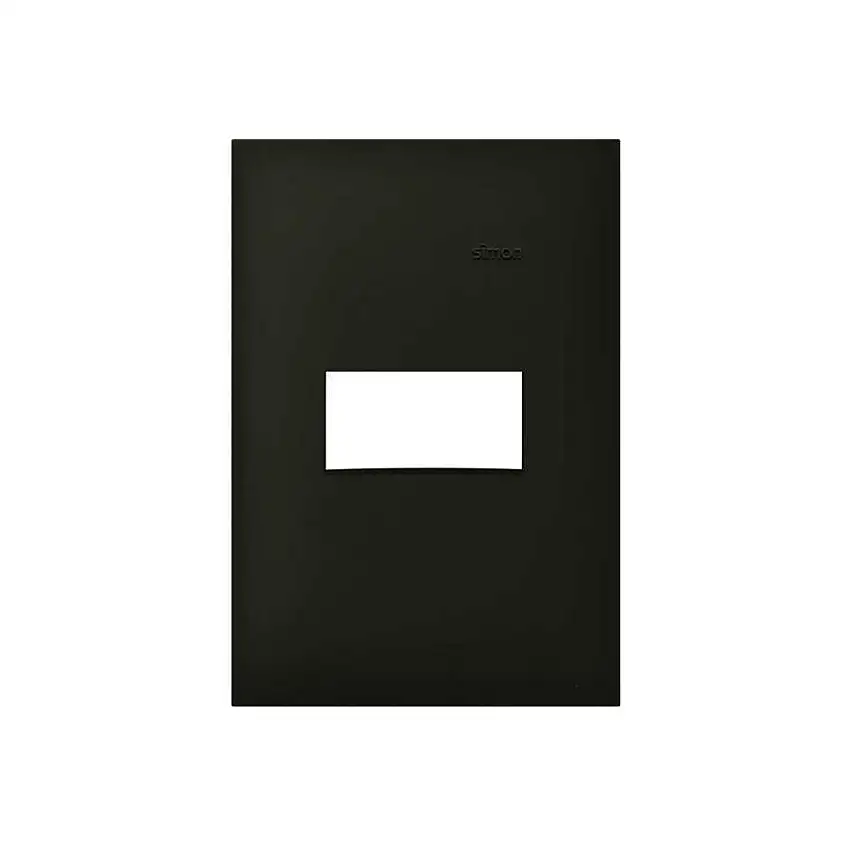 Placa 4X2 1P Preto Fosco Simon 35 - Simon