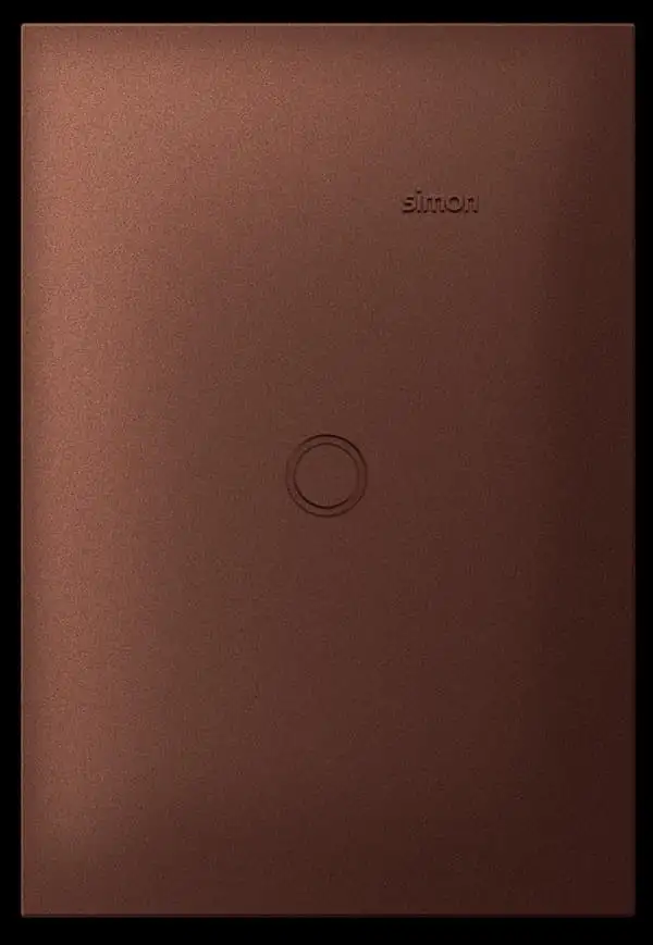 Placa 4X2 Cega Aço Corten Simon 35 - Simon