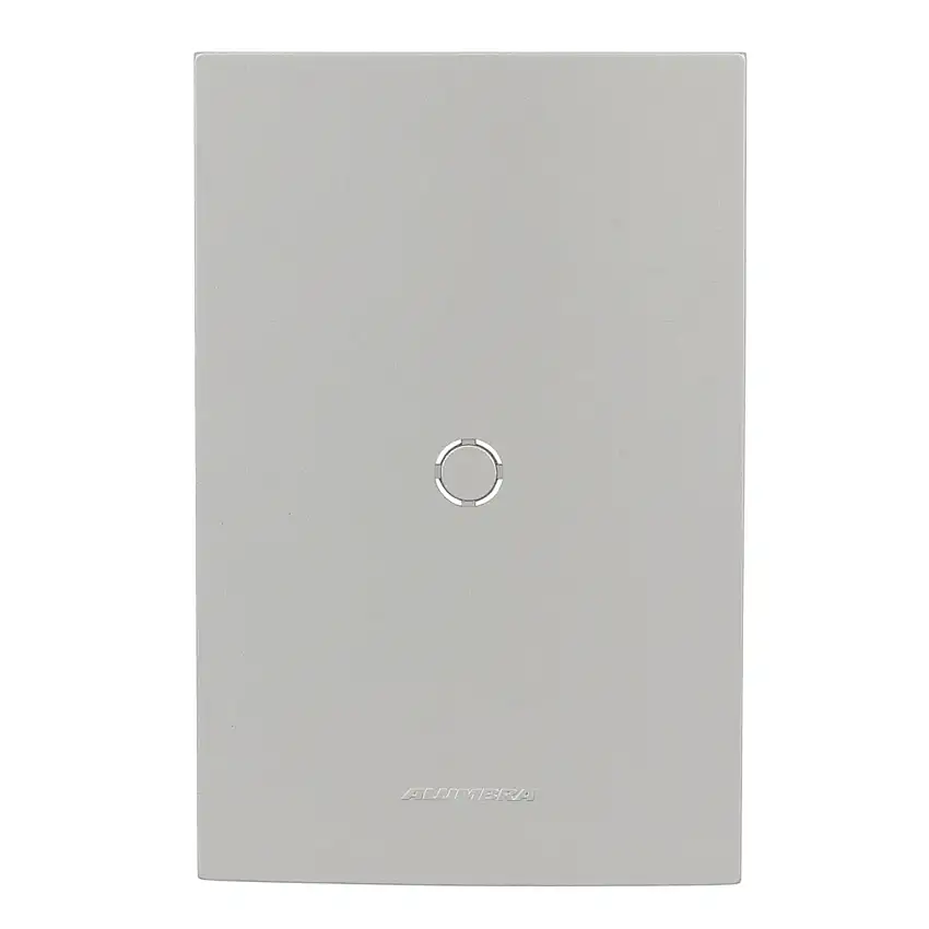 Placa 4X2 Cega Com Furo Prata Titanium Inova Class