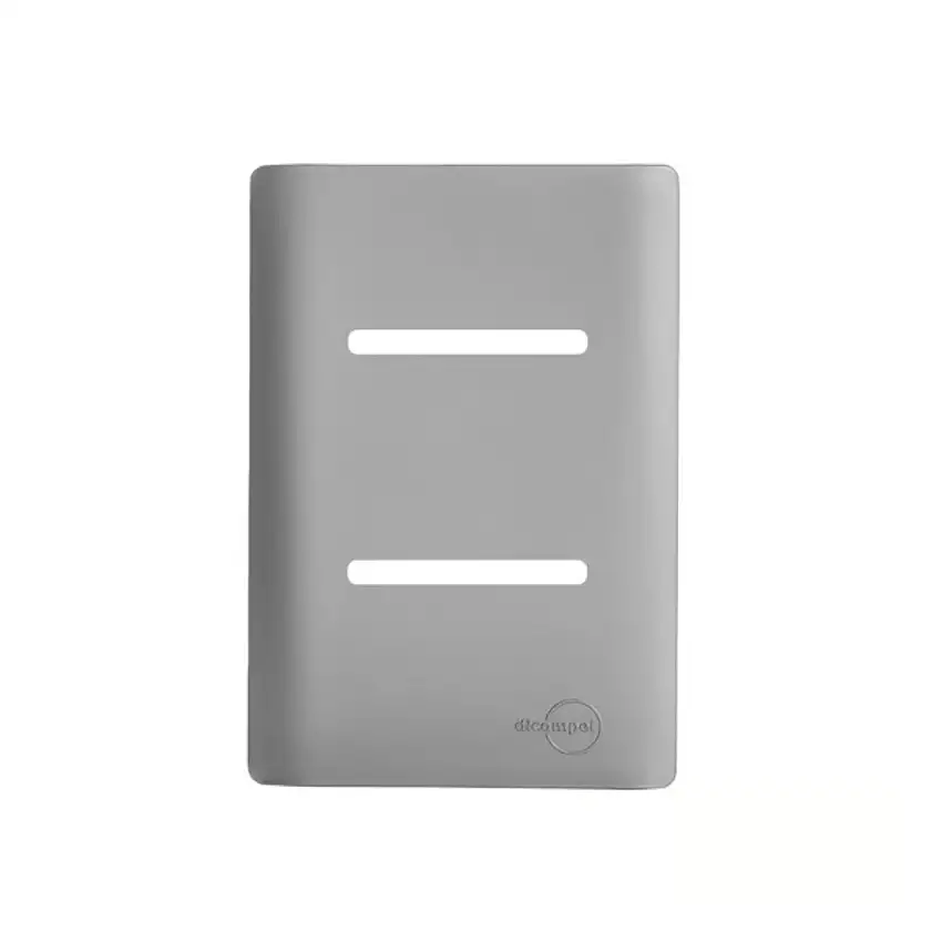 Placa 4X2 Para 2 Interruptores Horizontais Suporte Novara