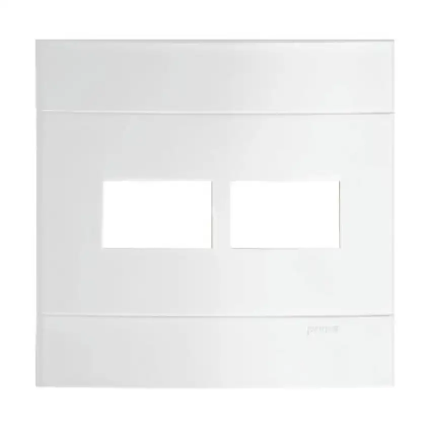 Placa 4X4 2 Interruptores +2 Tomadas Branca Universal Novara