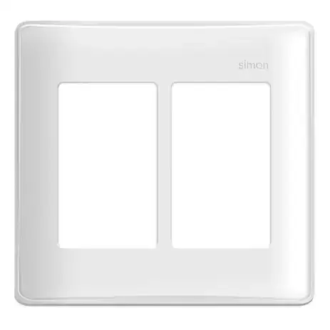 Placa 4X4 6P Branco Simon 19 - Simon