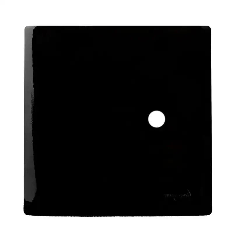 Placa 4X4 Com Furo Suporte Preto Novara