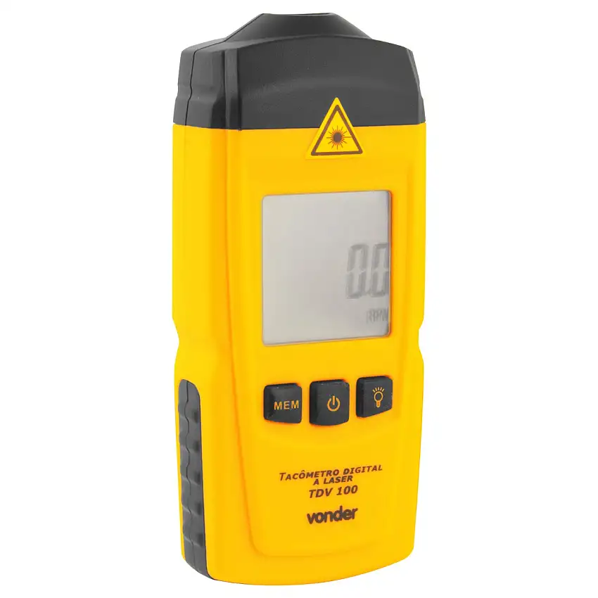 Tacômetro Digital a Laser 2-5 mW TDV 100 Vonder